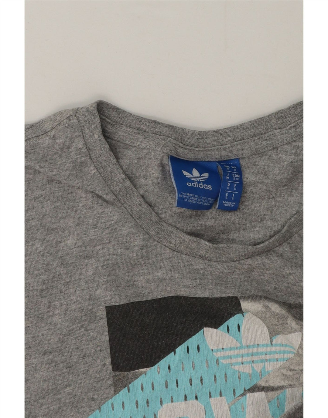 Ανδρικό γραφικό T-Shirt Adidas Top Small Grey Flecked