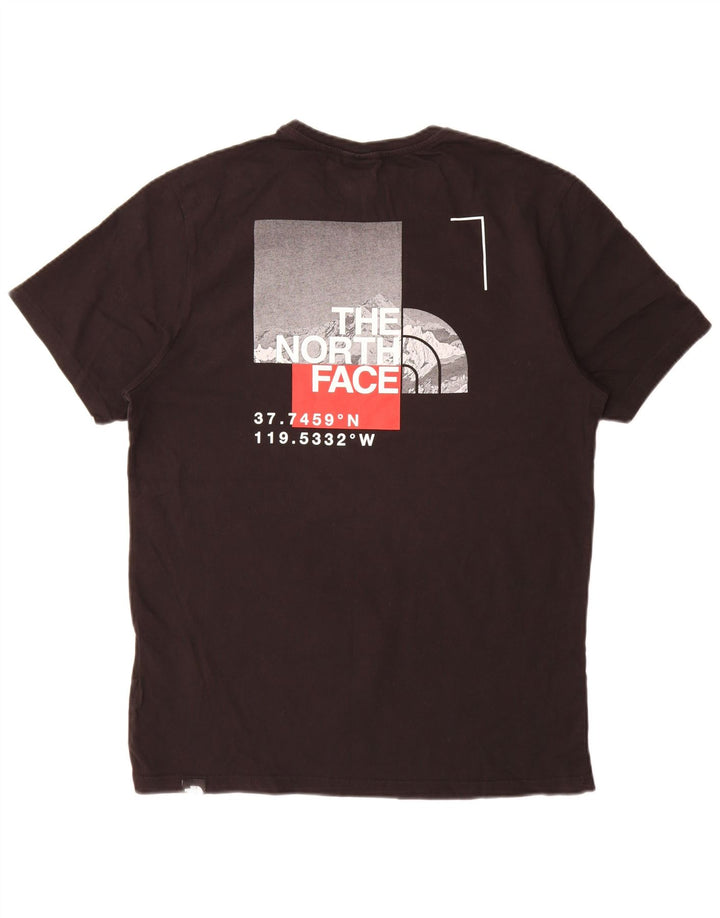Ανδρικό γραφικό T-Shirt North Face Top Μεσαίο μαύρο βαμβακερό