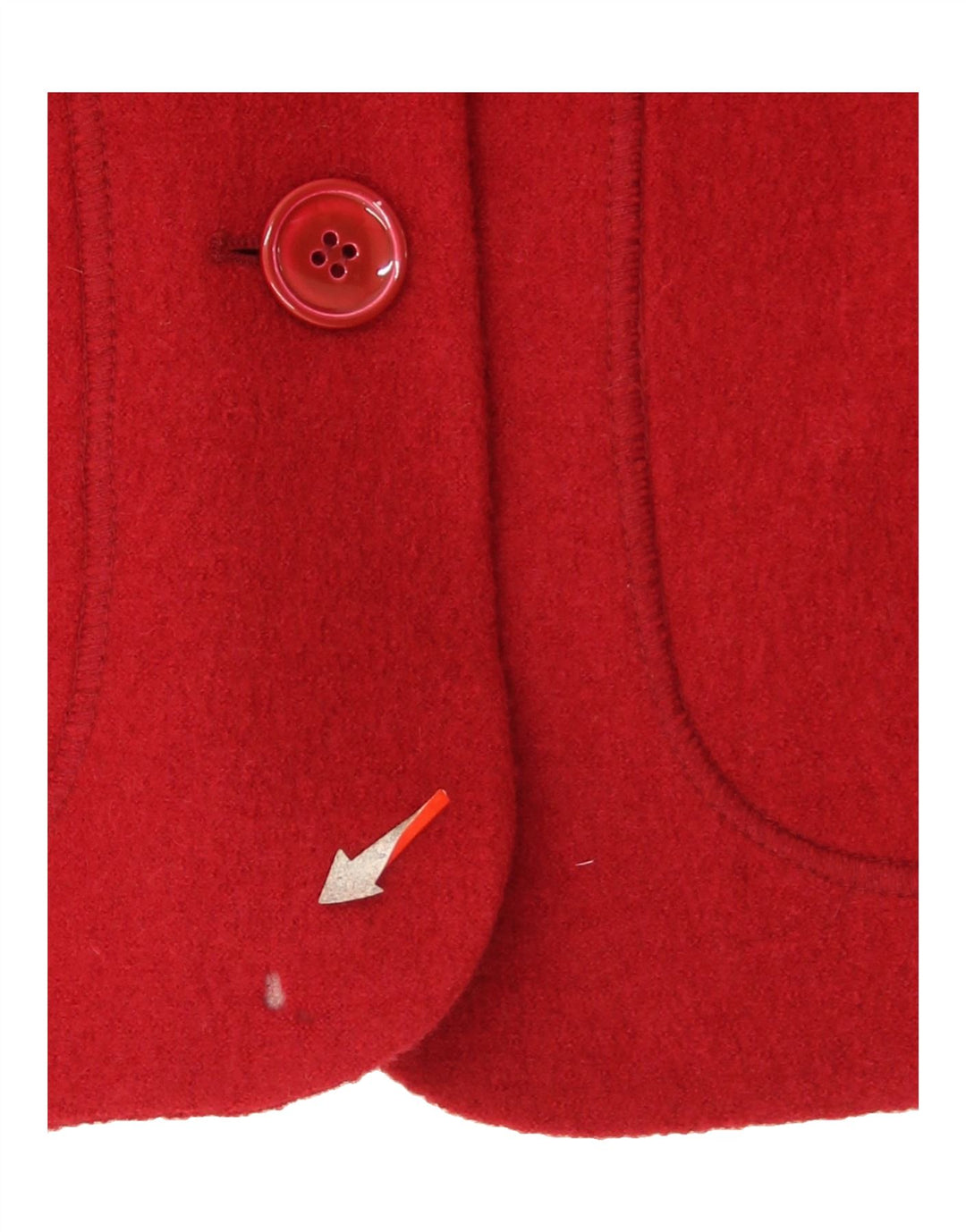 MARKS & SPENCER Womens 3 Button Blazer Jacket UK 14 Medium Red Wool Vintage Marks & Spencer and Second-Hand Marks & Spencer from Messina Hembry 