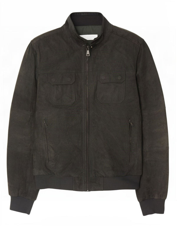 Ανδρικό Suede Bomber Jacket Conbipel IT 54 XL Πράσινο