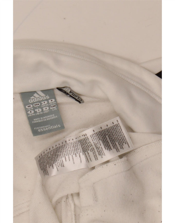 Γυναικεία φόρμα ADIDAS Climalite Top Jacket UK 16/18 Large White