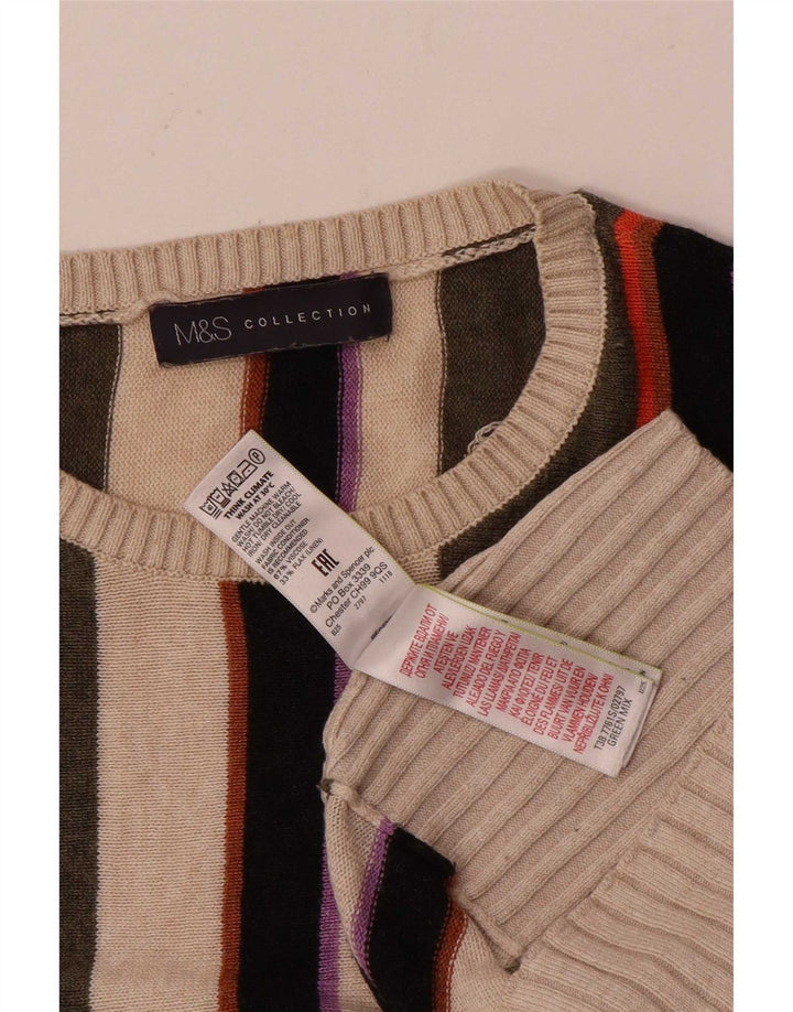 Marks & Spencer Γυναικείο πουλόβερ με λαιμόκοψη UK 14 Medium πολύχρωμο
