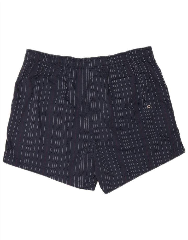 Ανδρικό σορτς κολύμβησης Champion XL Navy Blue ριγέ πολυαμίδιο