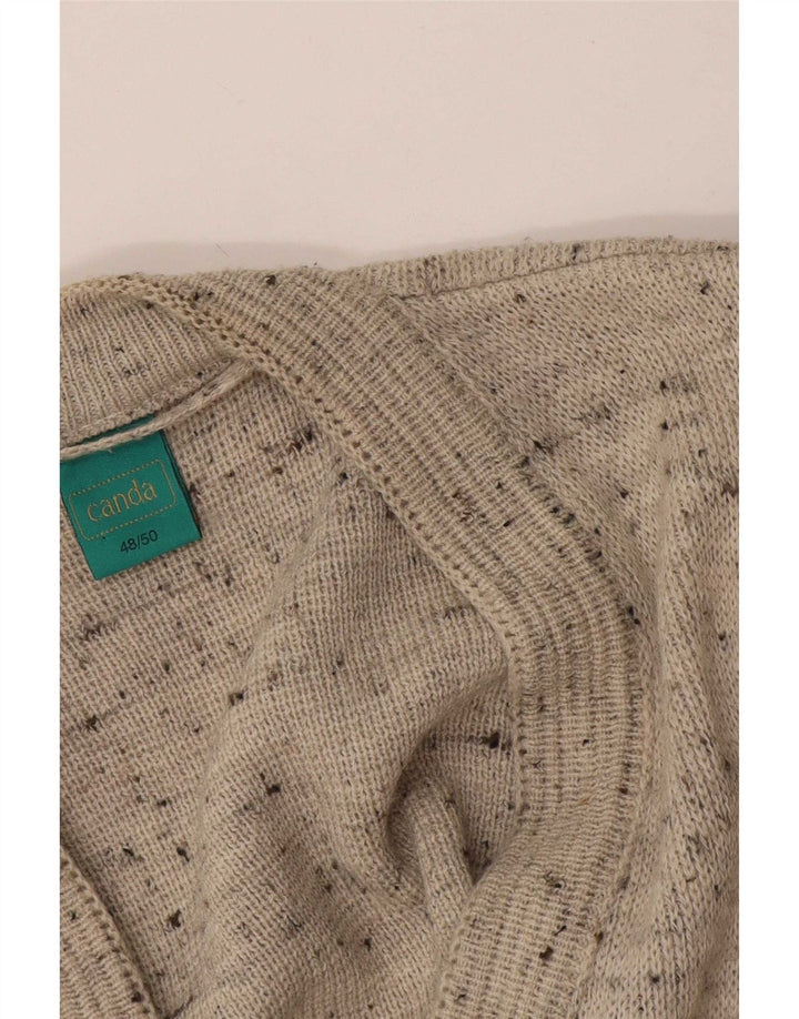 Ανδρικό πουλόβερ Canda Cardigan IT 48/50 Μεσαίο Γκρι Γεωμετρικό Ακρυλικό