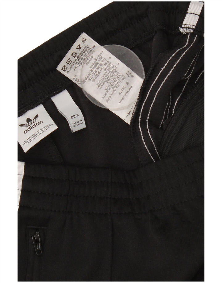 Γυναικεία αθλητική φόρμα ADIDAS Παντελόνι UK 8 Small Black Polyester