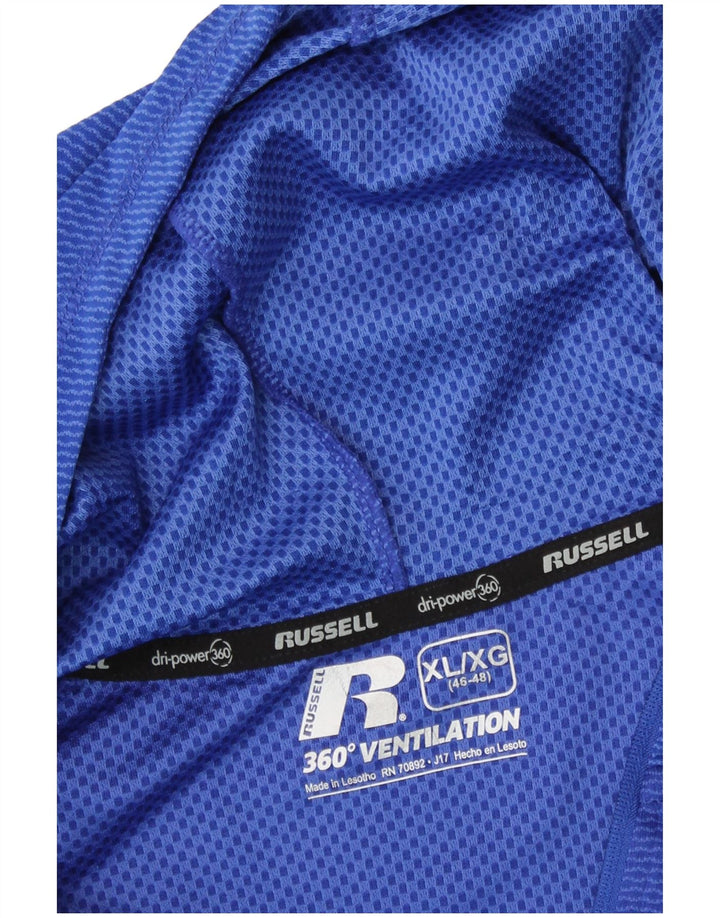 Russell Athletic Ανδρική φόρμα πουλόβερ με κουκούλα Dri-Power Top XL Navy Blue