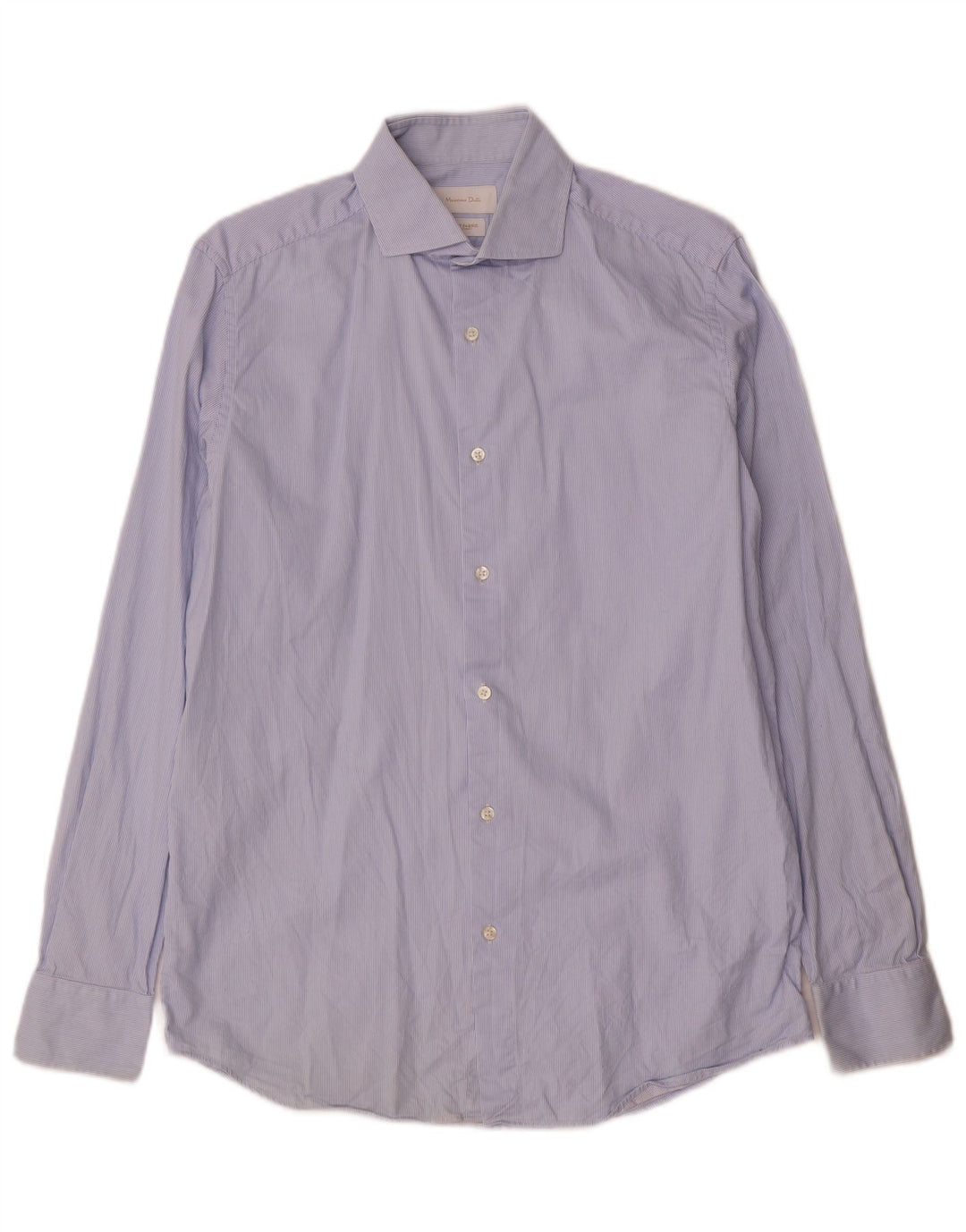 Ανδρικό πουκάμισο Massimo Dutti Μέγεθος 39 15 1/2 Medium Blue Pinstripe
