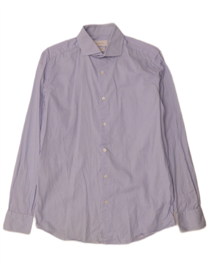 Ανδρικό πουκάμισο Massimo Dutti Μέγεθος 39 15 1/2 Medium Blue Pinstripe