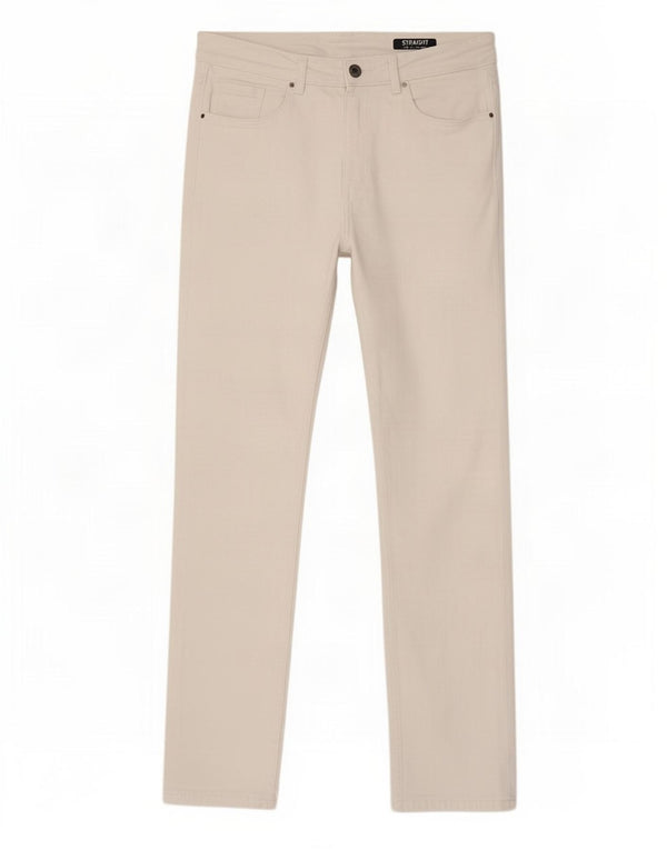 Marks & Spencer Γυναικεία ίσια τζιν UK 12 Medium W30 L29 Λευκό βαμβακερό