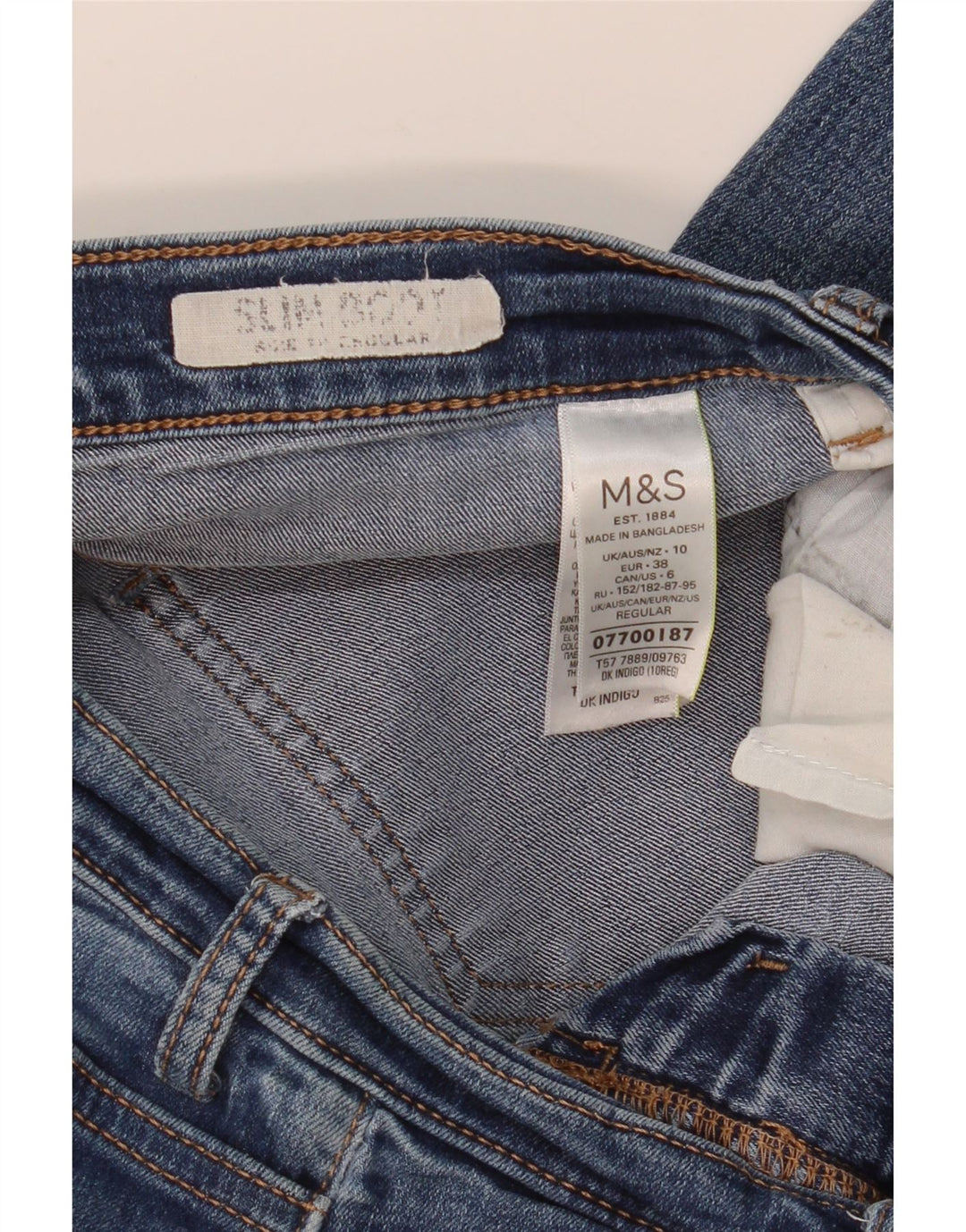 MARKS & SPENCER Γυναικεία τζιν μπότα με κανονική εφαρμογή UK 10 Small W30 L30 Blue