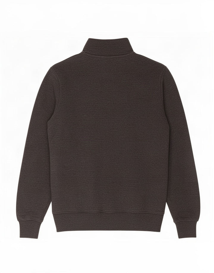 Jack & Jones ανδρικό φούτερ με φερμουάρ με λαιμόκοψη σε μεσαίο γκρι χρώμα