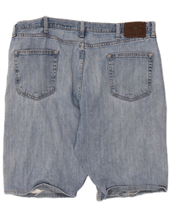 Ανδρικό τζιν σορτς Wrangler ταλαιπωρημένο με χαλαρή εφαρμογή W38 XL μπλε βαμβακερό