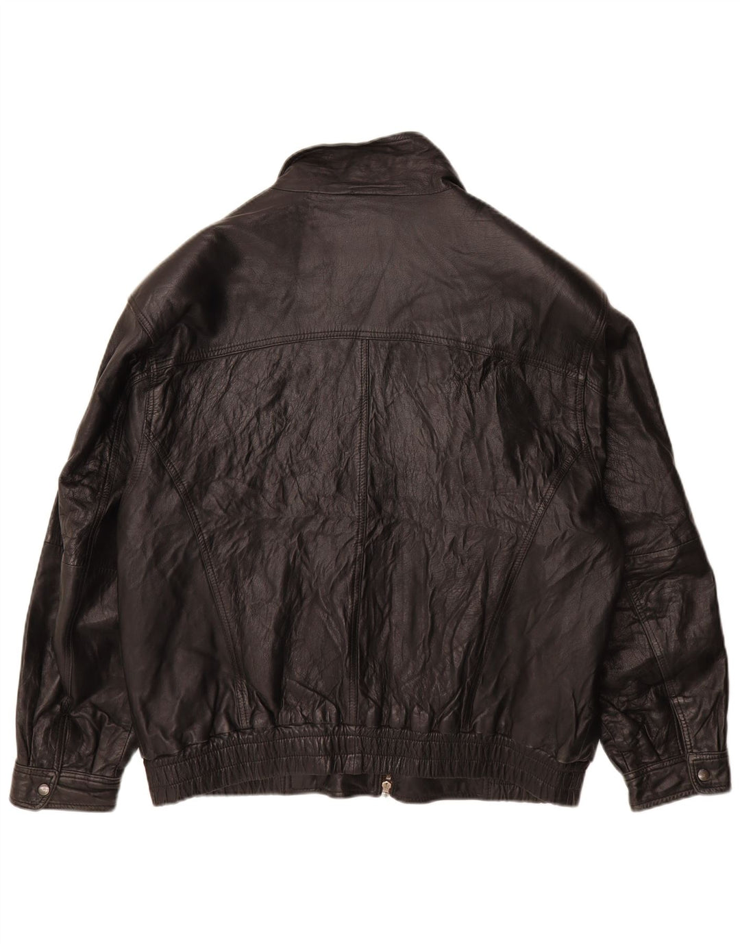 Vintage Ανδρικό Δερμάτινο Μπουφάν UK 38 Medium Black Leather