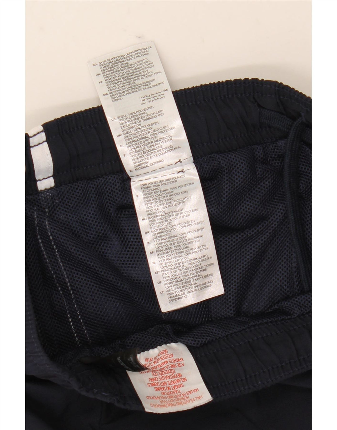 Adidas Boys Sport Short 9-10 Years Navy Blue Polyester