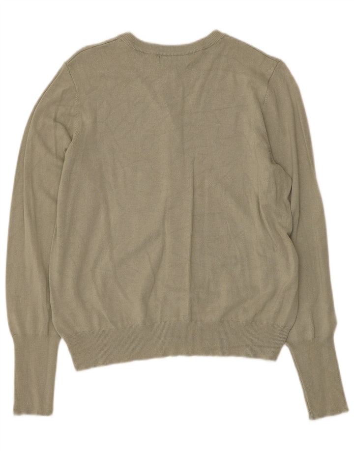 Marks & Spencer Γυναικείο πουλόβερ UK 14 Medium Khaki Viscose