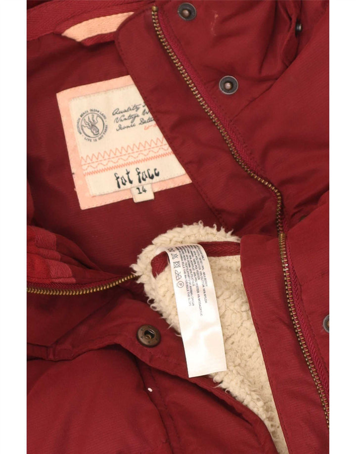 Fat Face Γυναικείο padded Gilet UK 14 Large Maroon Πολυεστέρας