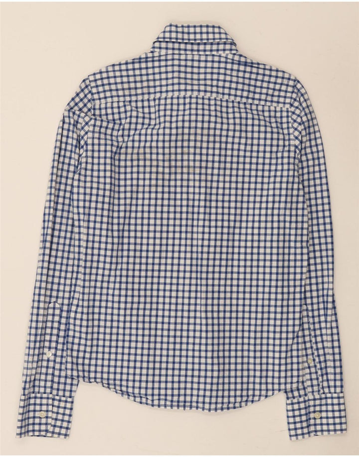 Ανδρικό πουκάμισο Hollister Small Blue Gingham Cotton
