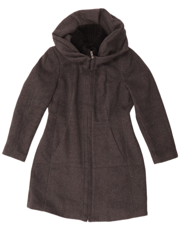 Zara Γυναικείο Πανωφόρι με Κουκούλα UK 18 XL Γκρι