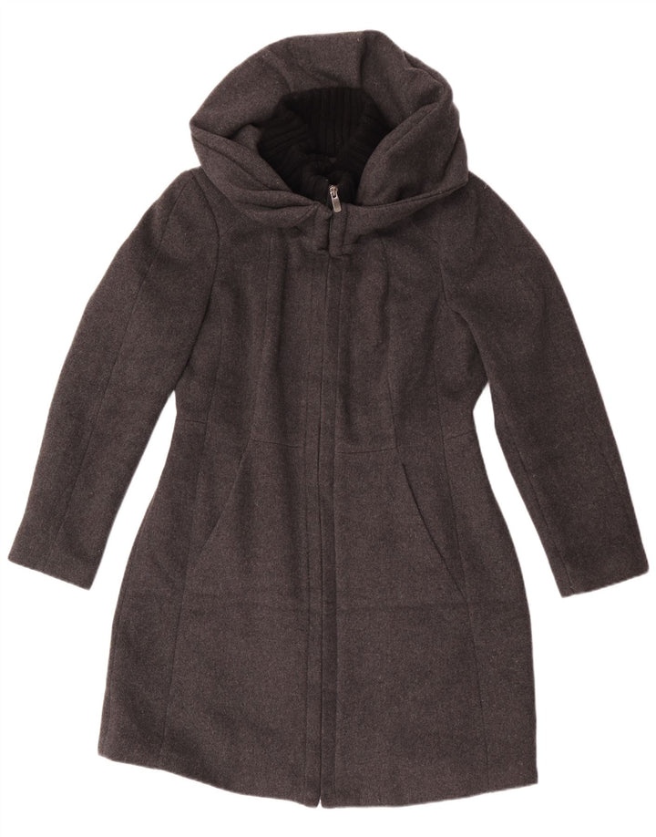 Zara Γυναικείο Πανωφόρι με Κουκούλα UK 18 XL Γκρι