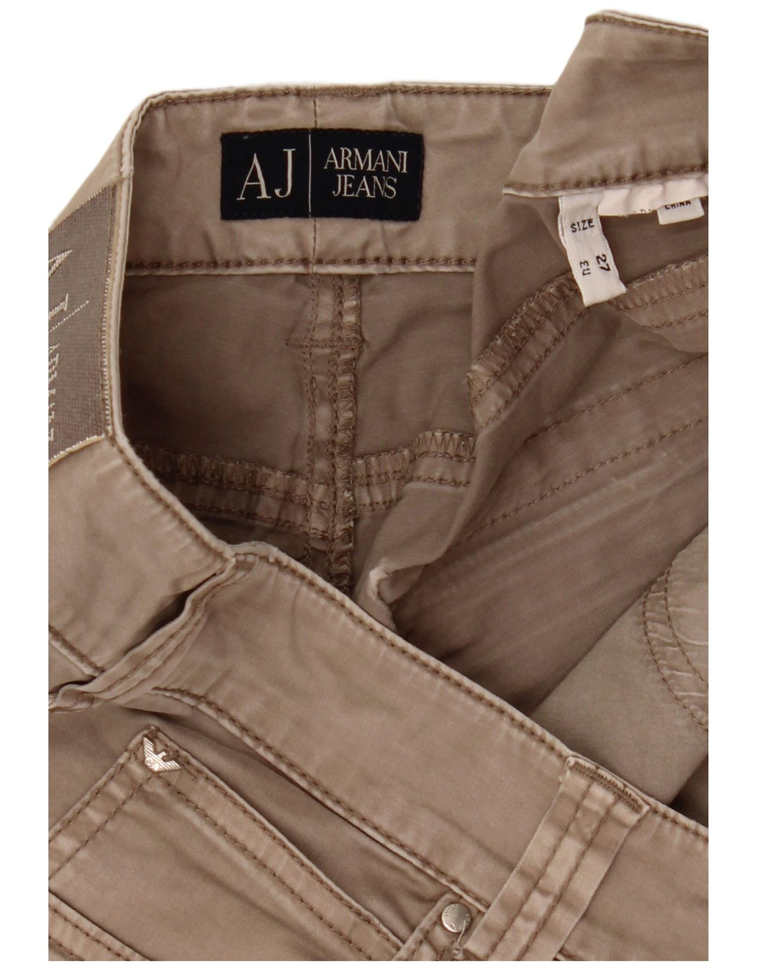 Armani Γυναικείο Slim Casual Παντελόνι W27 L28 Γκρι