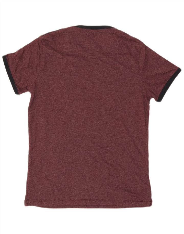 Ανδρικό T-Shirt French Connection Τοπ από μεσαίο μπορντό βαμβάκι