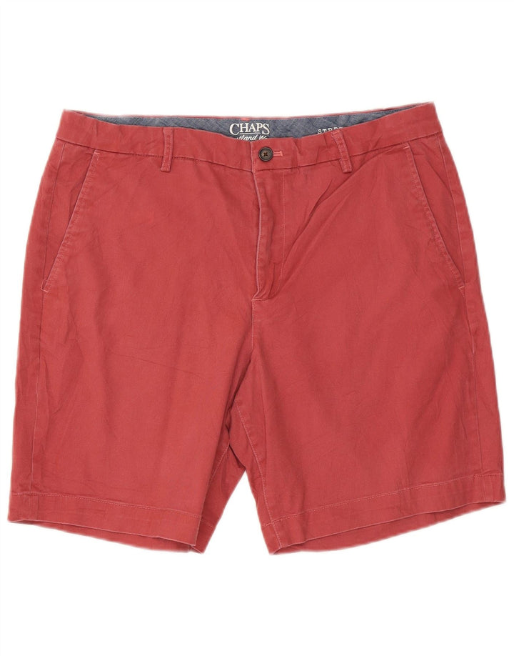 Chaps Ανδρικό σορτς Chino W36 μεγάλο κόκκινο βαμβακερό
