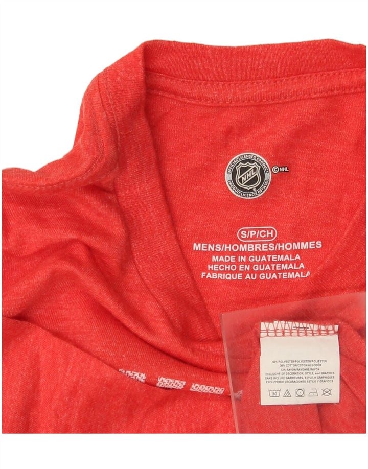 NHL Ανδρικό γραφικό μπλουζάκι Chicago Blackhawks Top Μικρό κόκκινο πολυεστέρα