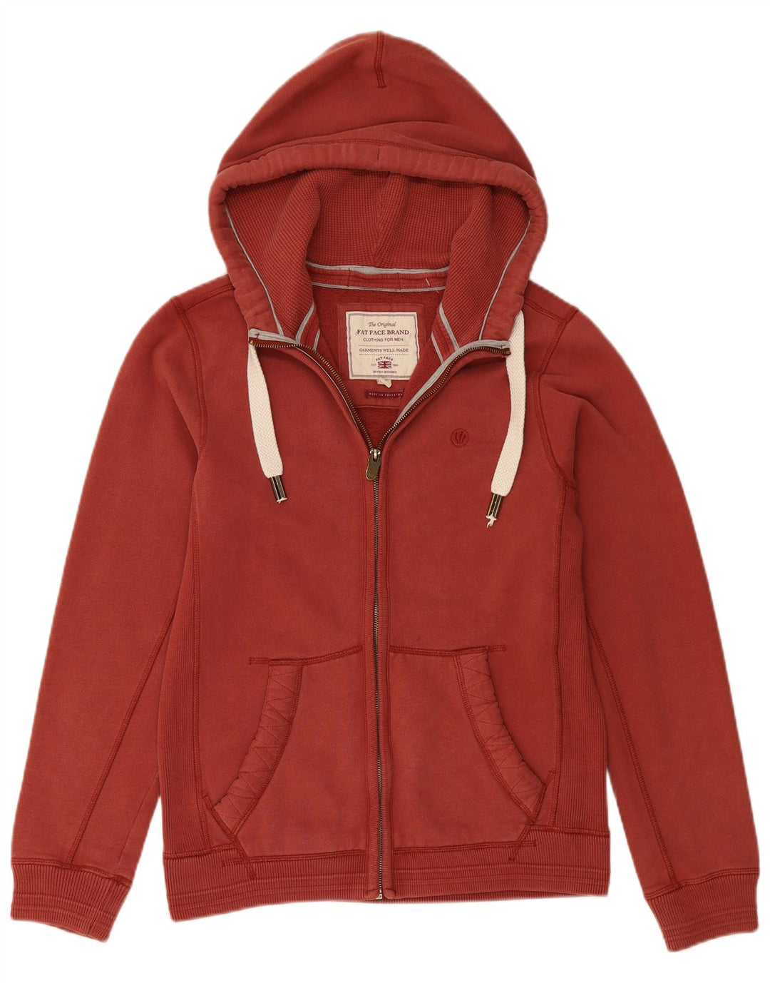 Ανδρικό πουλόβερ με κουκούλα FAT FACE Μικρό Βουργουνδί