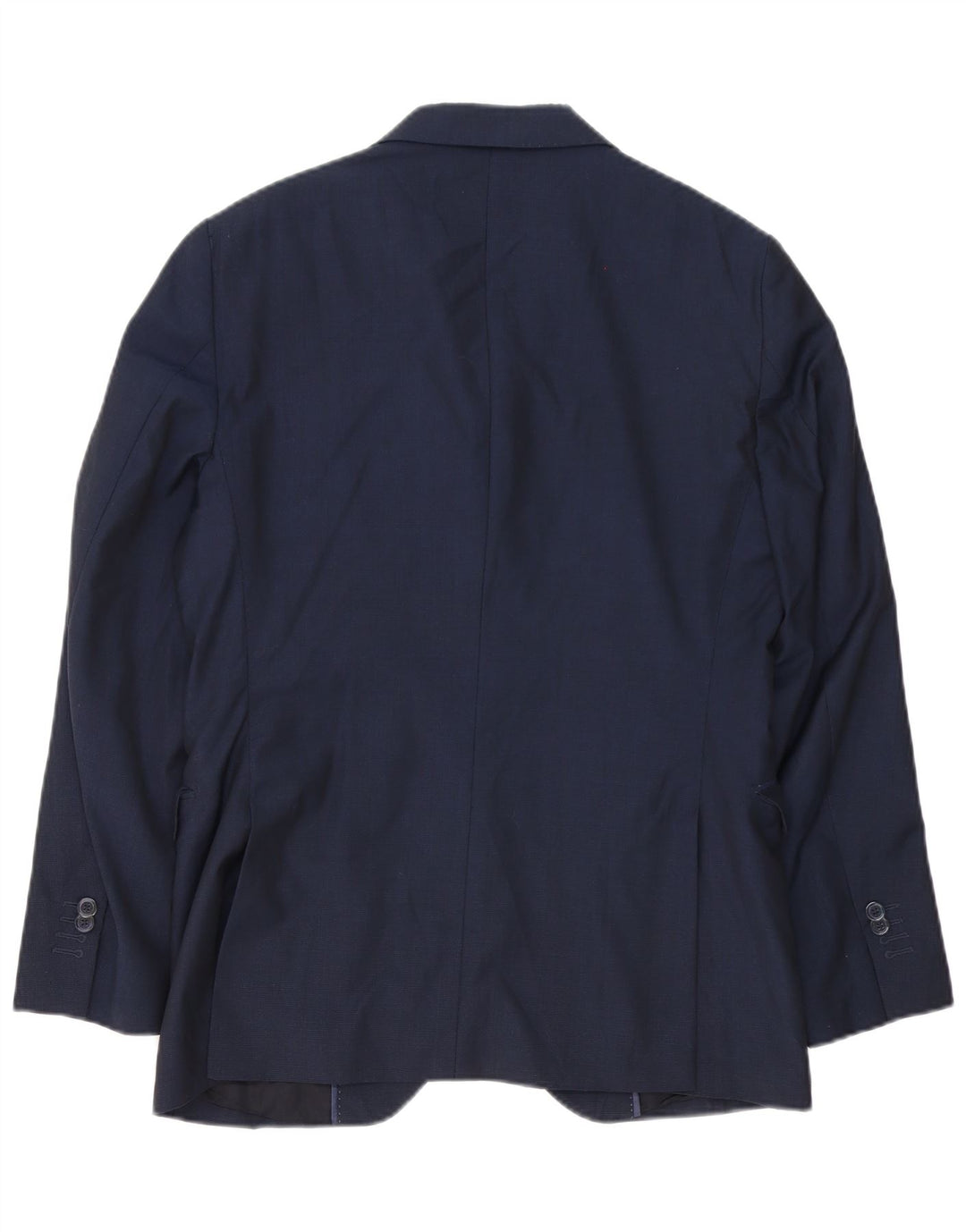 Massimo Dutti Ανδρικό σακάκι με 2 κουμπιά μπλέιζερ IT 48 μεσαίου μπλε μαλλί