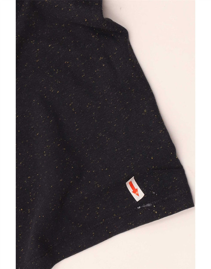 Ανδρικό T-Shirt Cos Top Βαμβακερό μεσαίο Navy Blue Flecked