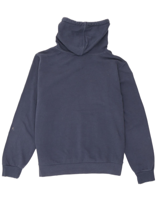 Marks & Spencer Womens Hoodie Jumper UK 16 Large Navy Blue Cotton