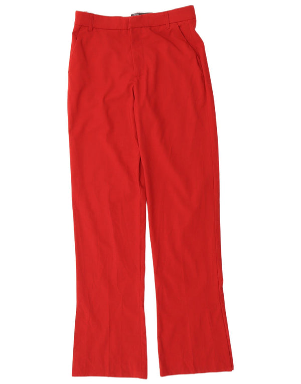 Zara Γυναικείο παντελόνι Chino Bootcut Small W26 L33 Red Polyester