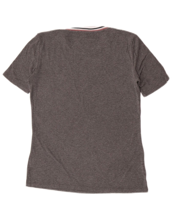 Massimo Dutti Γυναικείο T-Shirt Top UK 10 Small Grey