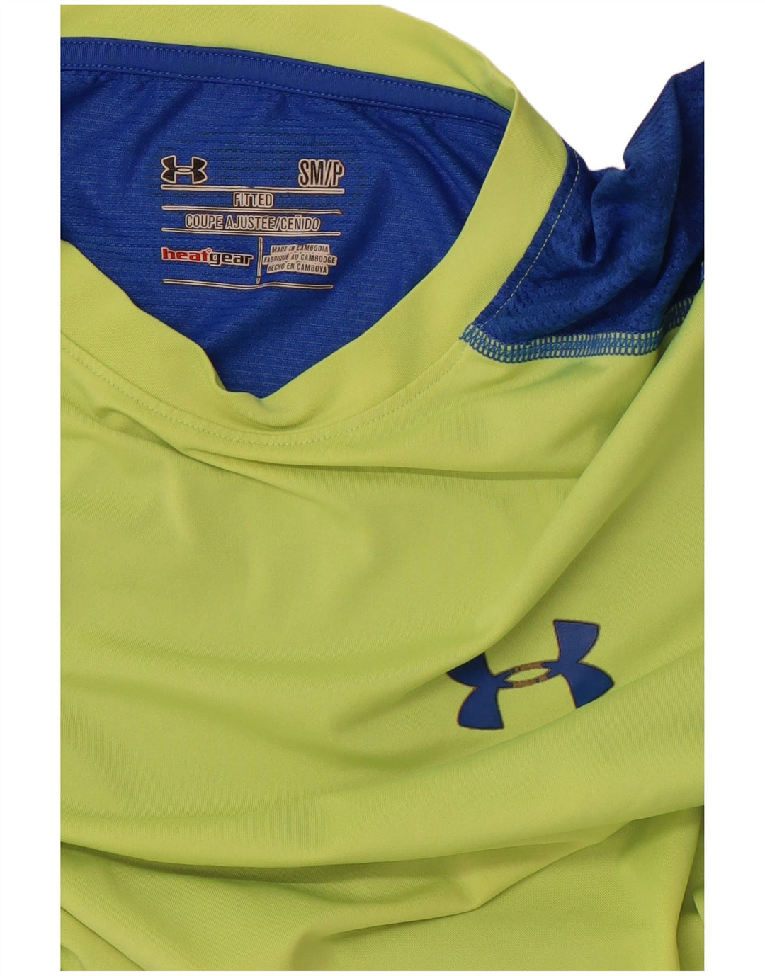 Ανδρικό μπλουζάκι θερμότητας UNDER Armour Top Small Green Colourblock