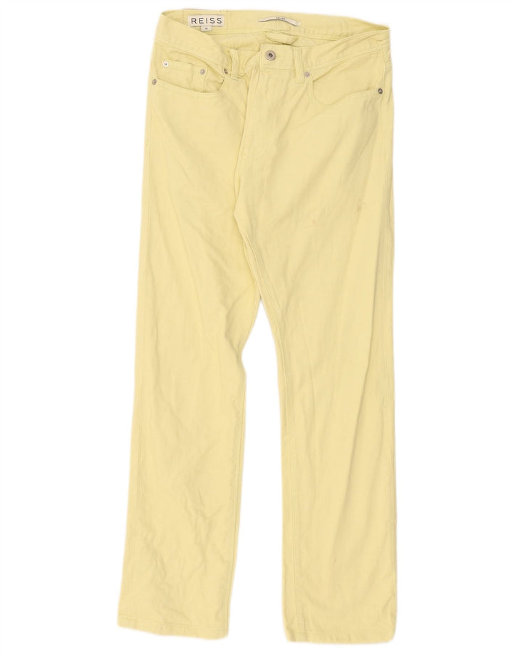 Reiss Γυναικείο Τζιν Drake Straight W32 L29 Κίτρινο