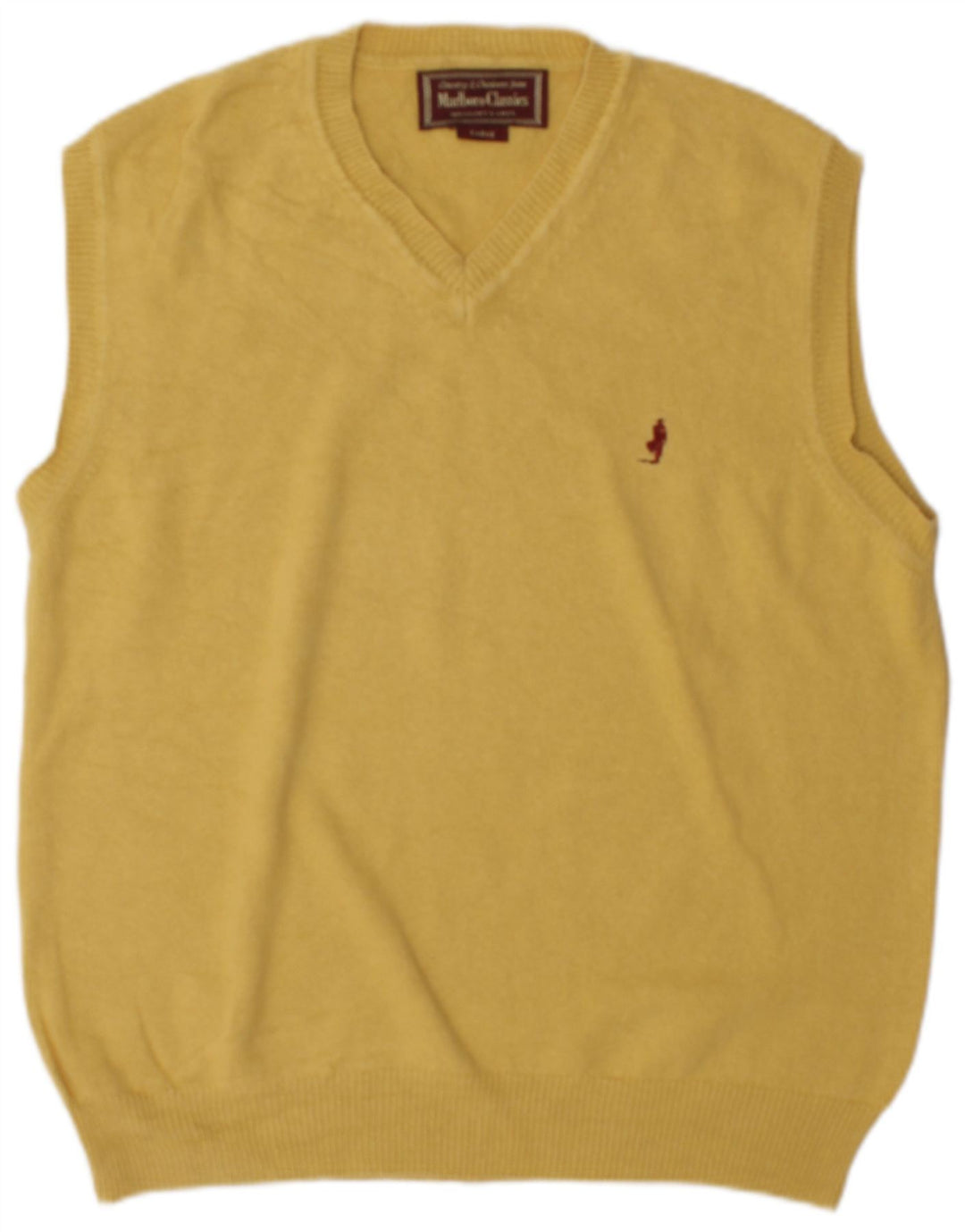 Ανδρικό γιλέκο Marlboro Classics Tank Top Μεγάλο κίτρινο βαμβακερό