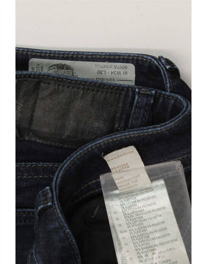 Diesel Ανδρικό Slim Jeans W34 L30 Navy Blue Cotton
