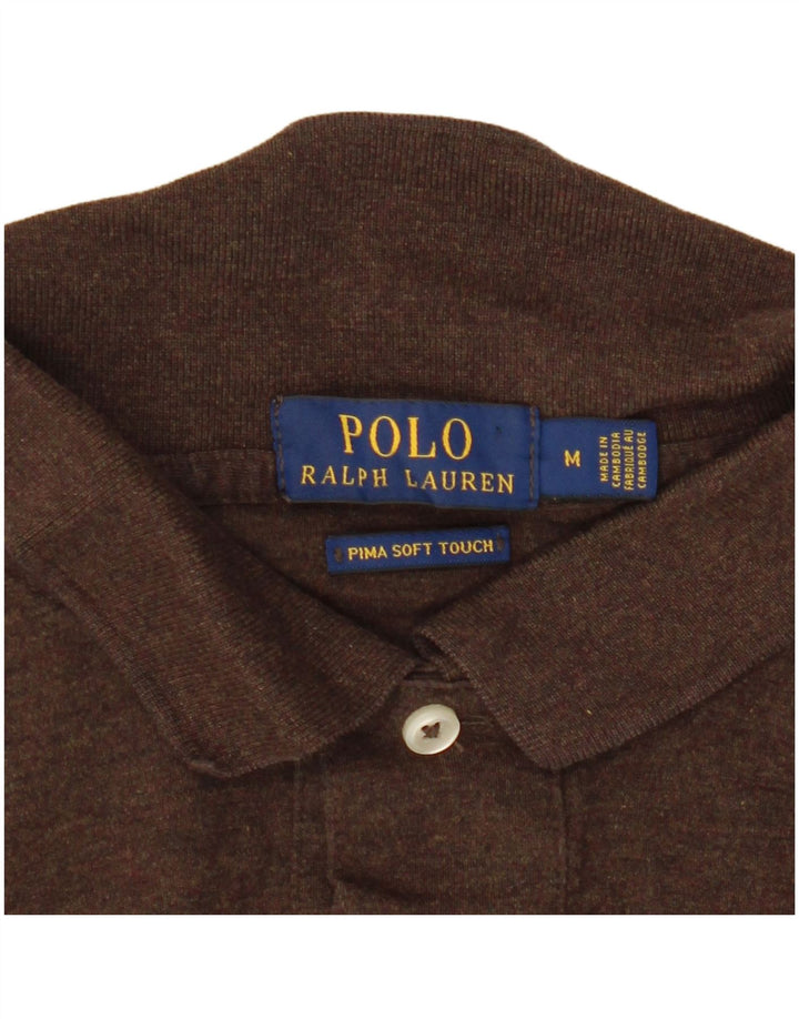 Polo Ralph Lauren Ανδρικό πουκάμισο Polo Μεσαίο Καφέ