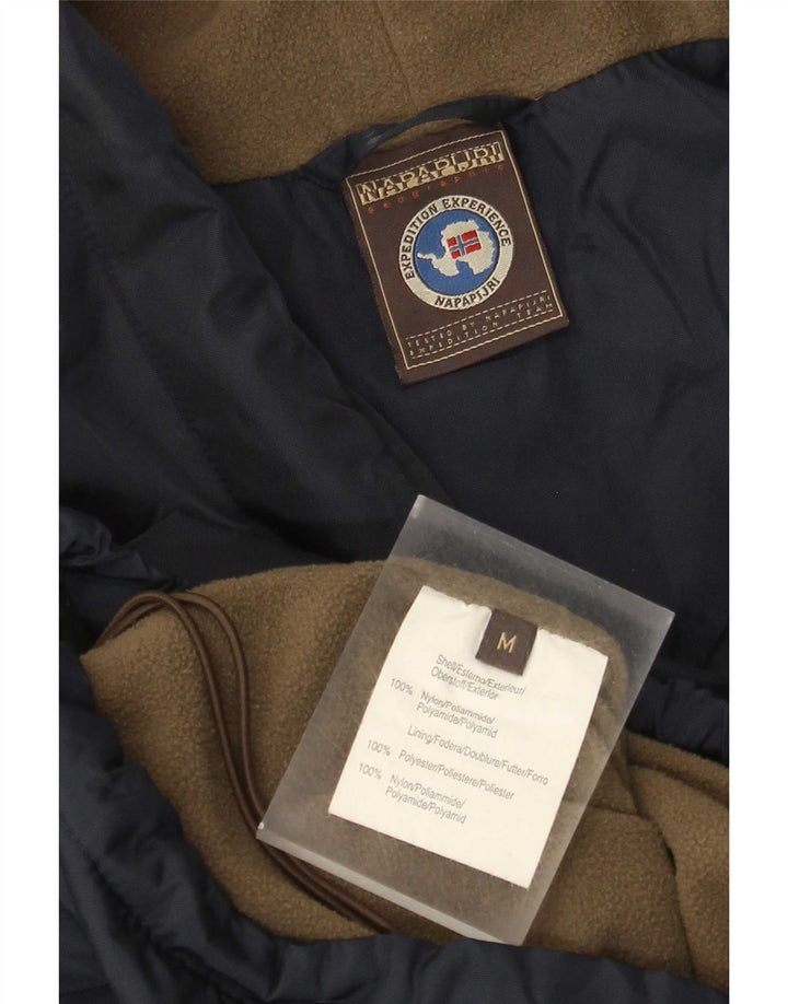 Μπουφάν Napapijri Ανδρικό Γεωγραφικό Γραφικό Anorak UK 38 Medium Navy Blue