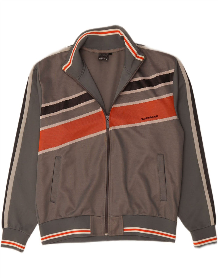 Ανδρική αθλητική φόρμα QUIKSILVER Μπουφάν με μεγάλο γκρι χρώμα