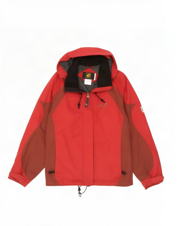 Jack Wolfskin Γυναικείο Loose Fit Jacket Ski UK 18/20 XL Μπορντό Colorblock