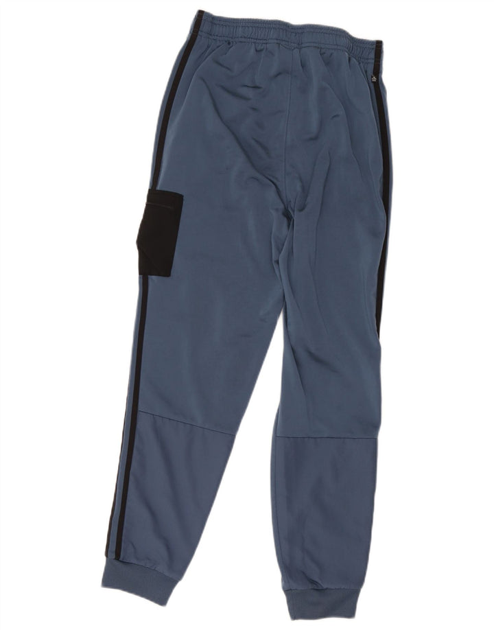 Adidas Boys Tracksuit Trousers Joggers 13-14 Years Blue Polyester