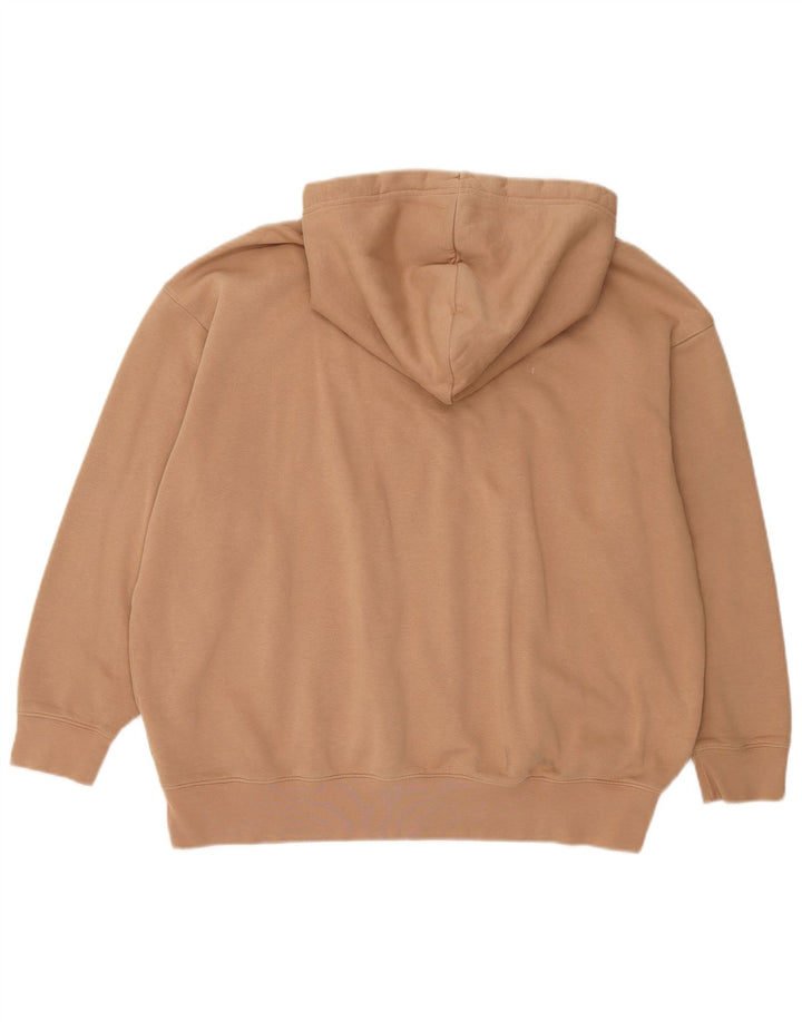 Ανδρικό φούτερ με φούτερ Nike, μεγάλο μπεζ βαμβακερό