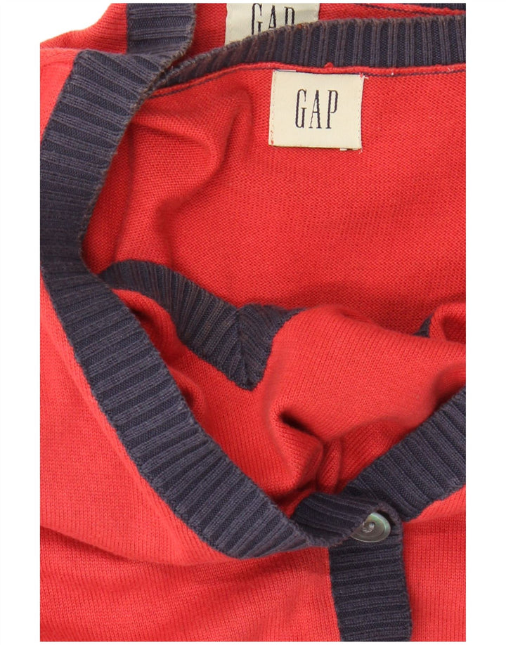 Γυναικείο πουλόβερ GAP Crop Cardigan UK 14 Large Red Colourblock