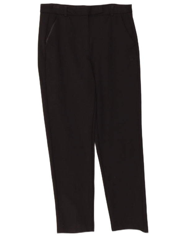 Marks & Spencer Γυναικείο ίσιο casual παντελόνι UK 10 Small W30 L25 μαύρο