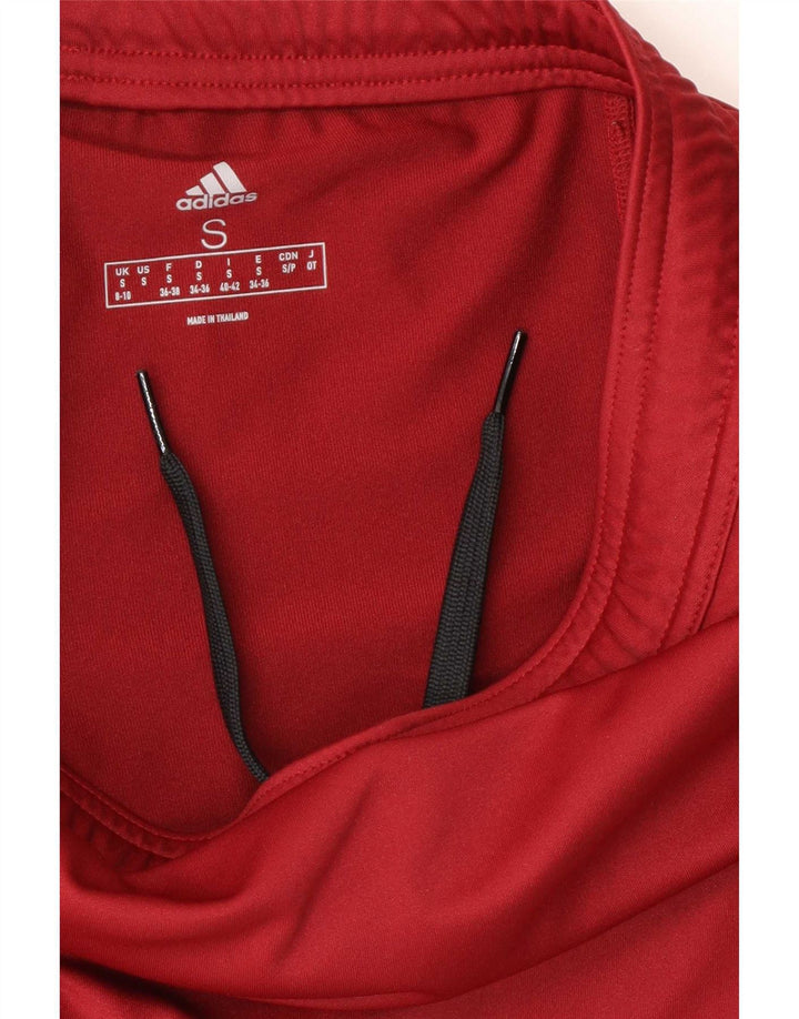 Adidas Womens Aeroready Skort UK 8/10 Μικρός πολυεστέρας Βουργουνδίας