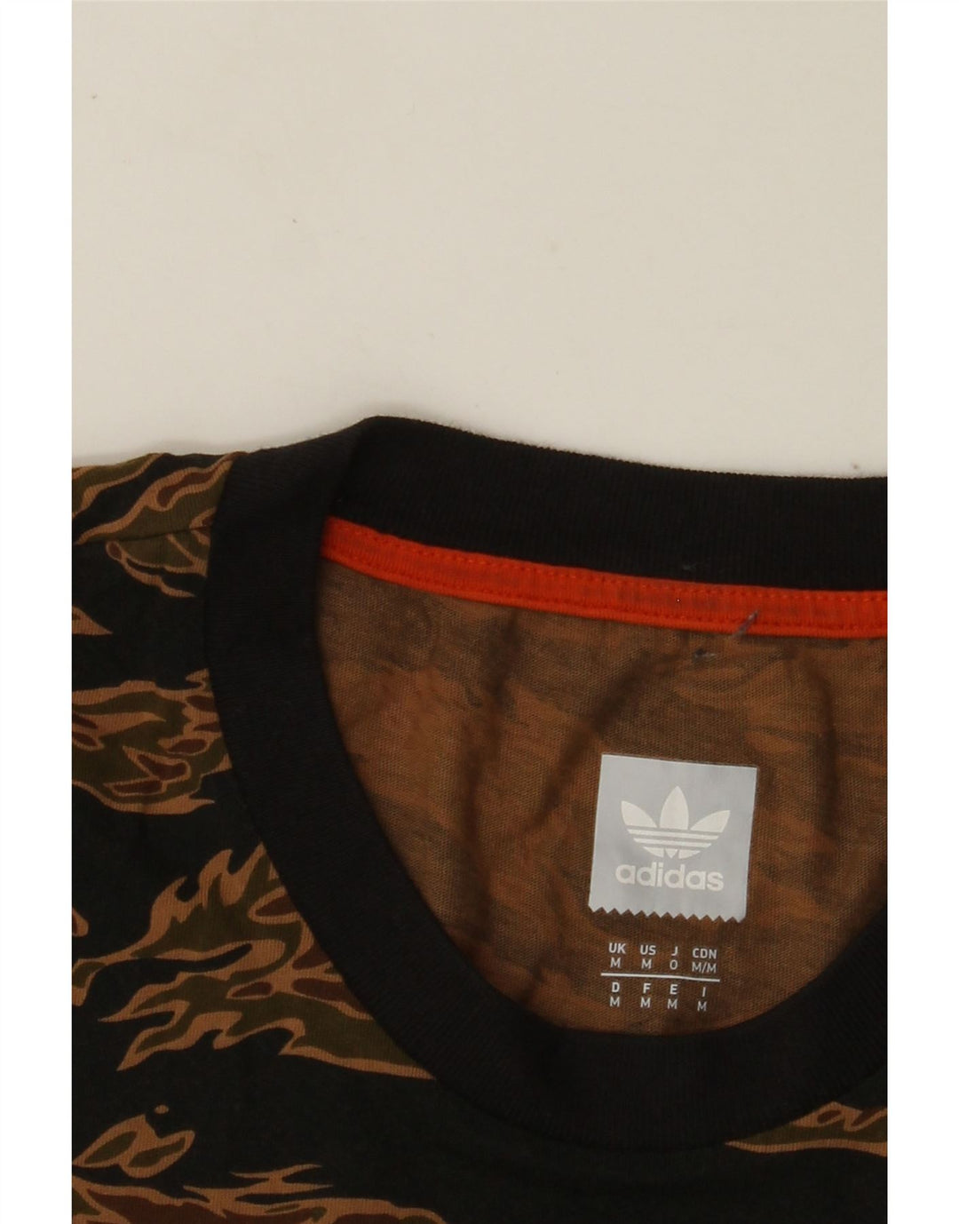 Ανδρικό T-Shirt ADIDAS Top μεσαίο καφέ καμουφλάζ