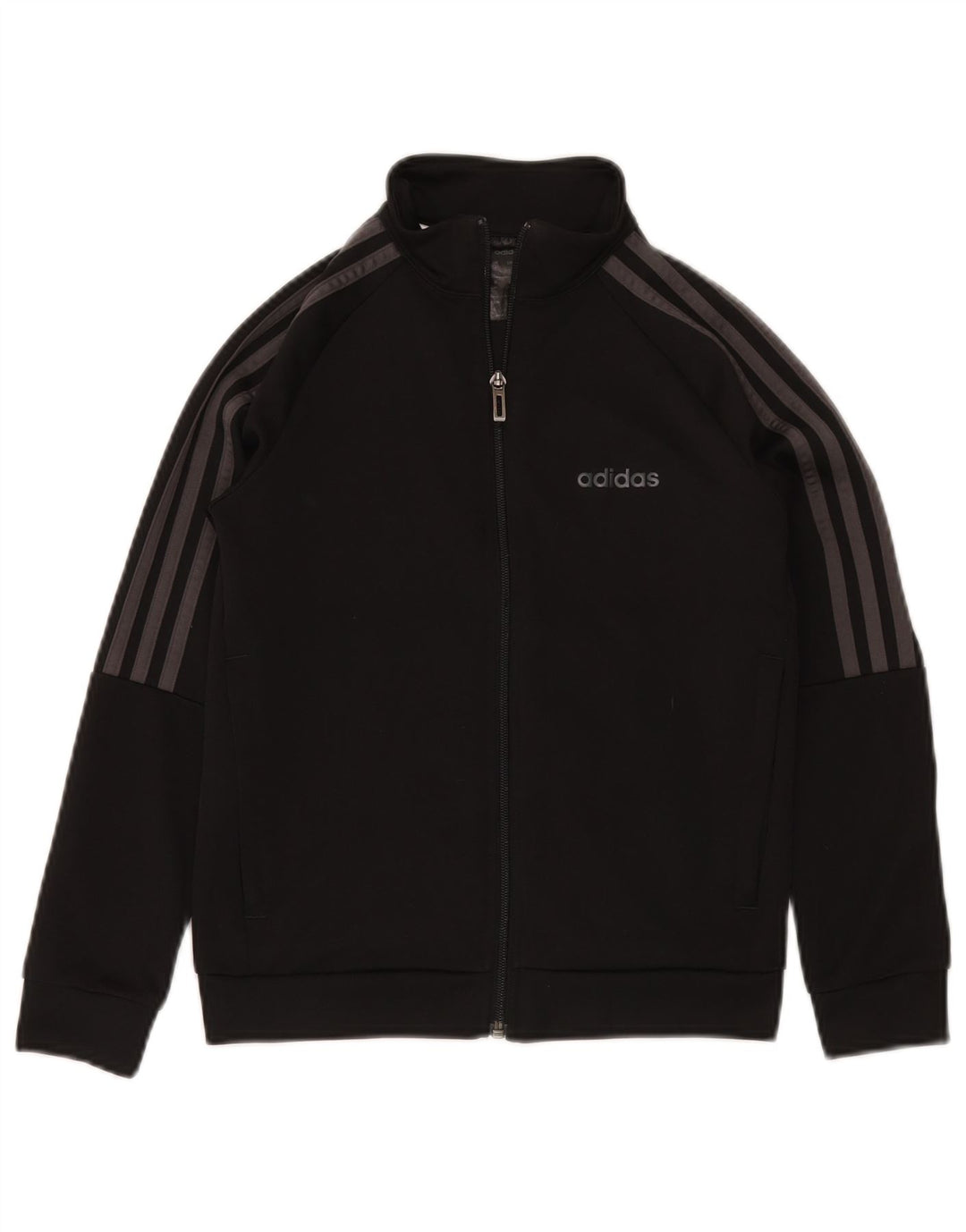 ADIDAS Boys αθλητική φόρμα Top Jacket 9-10 Years Black Polyester