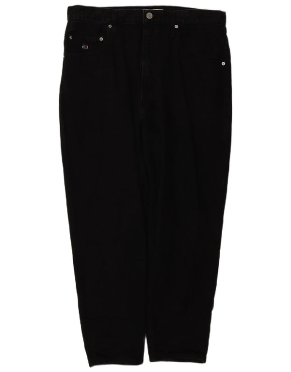 TOMMY HILFIGER Ανδρικό τζιν κωνικό W34 L26 Μαύρο βαμβακερό