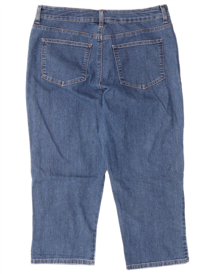 LEE Γυναικεία Κλασική Εφαρμογή Κάπρι Τζιν US 16 2XL W34 L22 Μπλε βαμβακερό